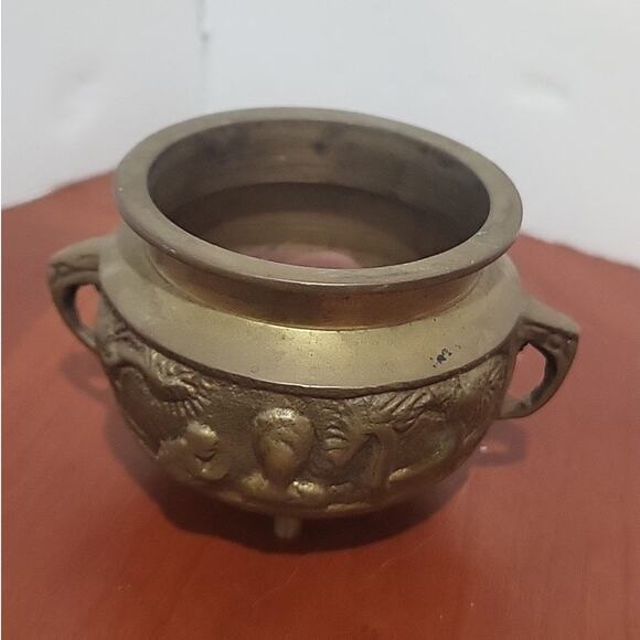 Solid Brass Pot Pier 1 Incense Burner Candle Holder - Picture 1 of 6